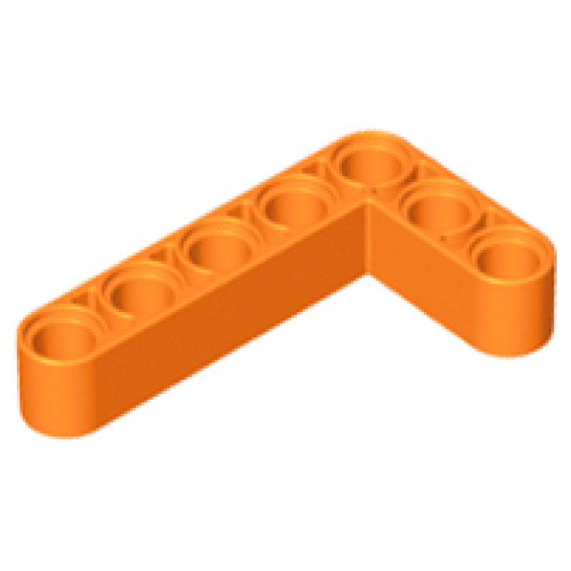 Technic, Hefbalk, Aangepast Gebogen Dik L Vorm 3x5 Orange